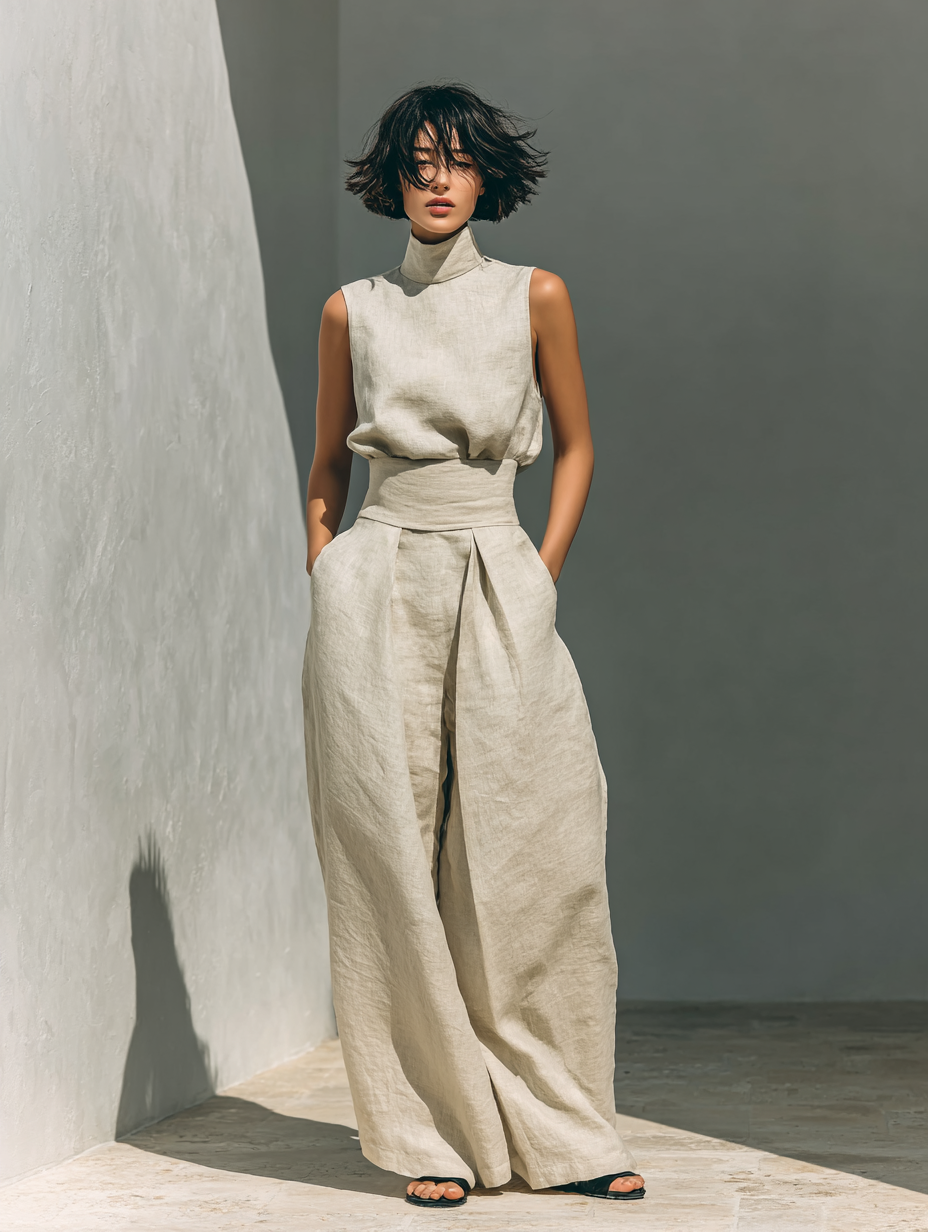 Two-Piece Linen Set