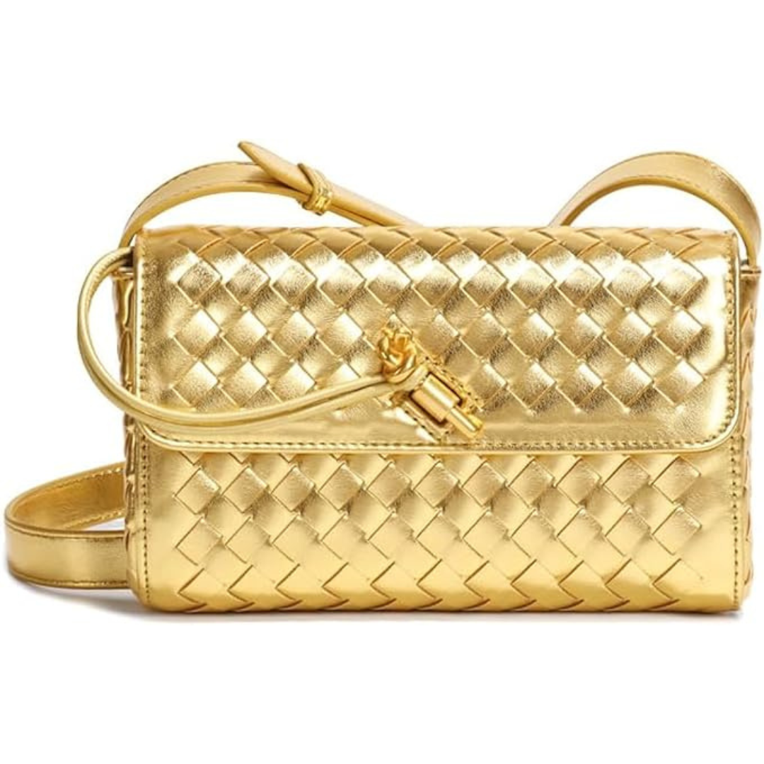 Nora | Bolso bandolera de piel trenzado Elegante