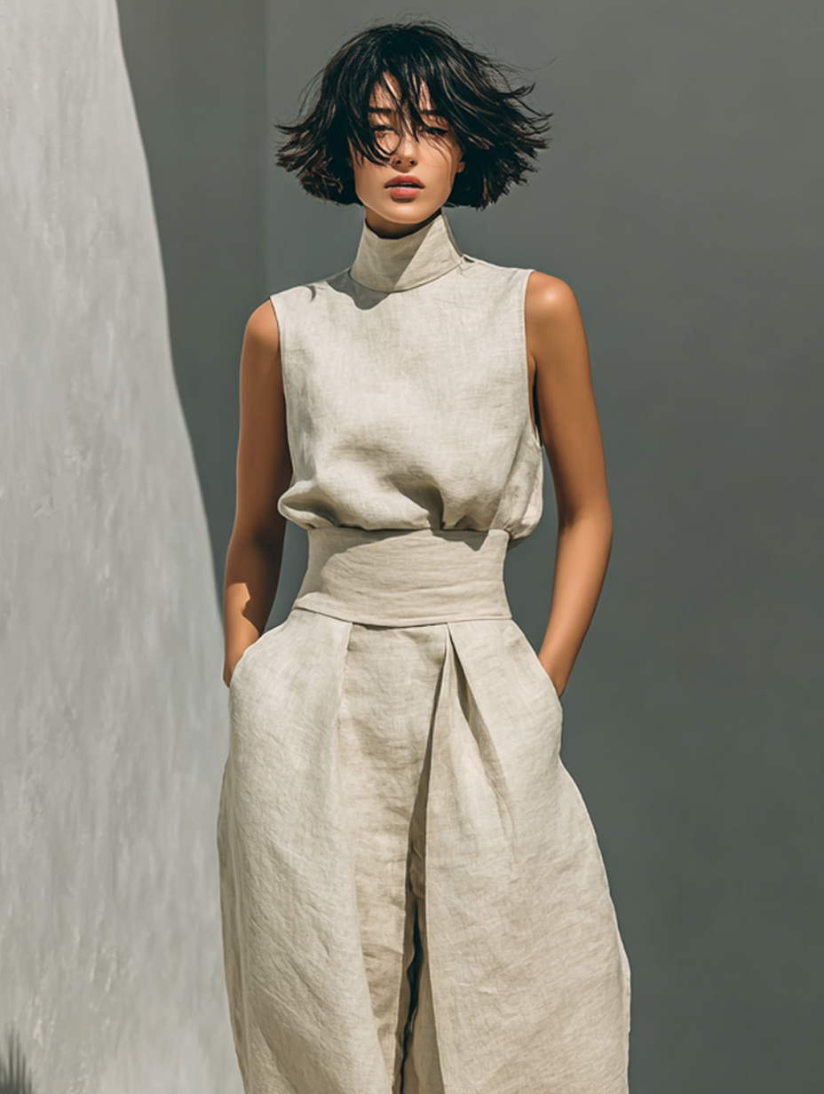 Two-Piece Linen Set