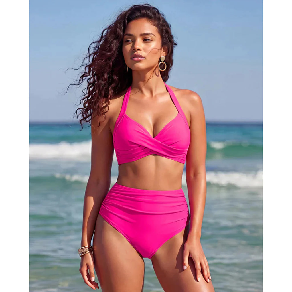 Sabine | Bikini de talle alto 2 en 1 con control de abdomen