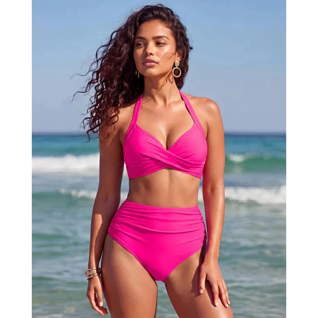 Sabine | Bikini de talle alto 2 en 1 con control de abdomen