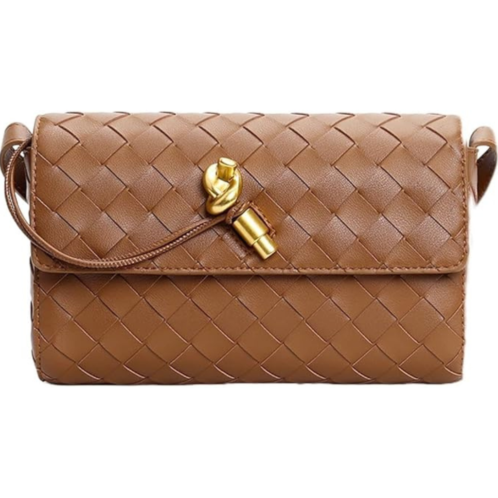 Nora | Bolso bandolera de piel trenzado Elegante