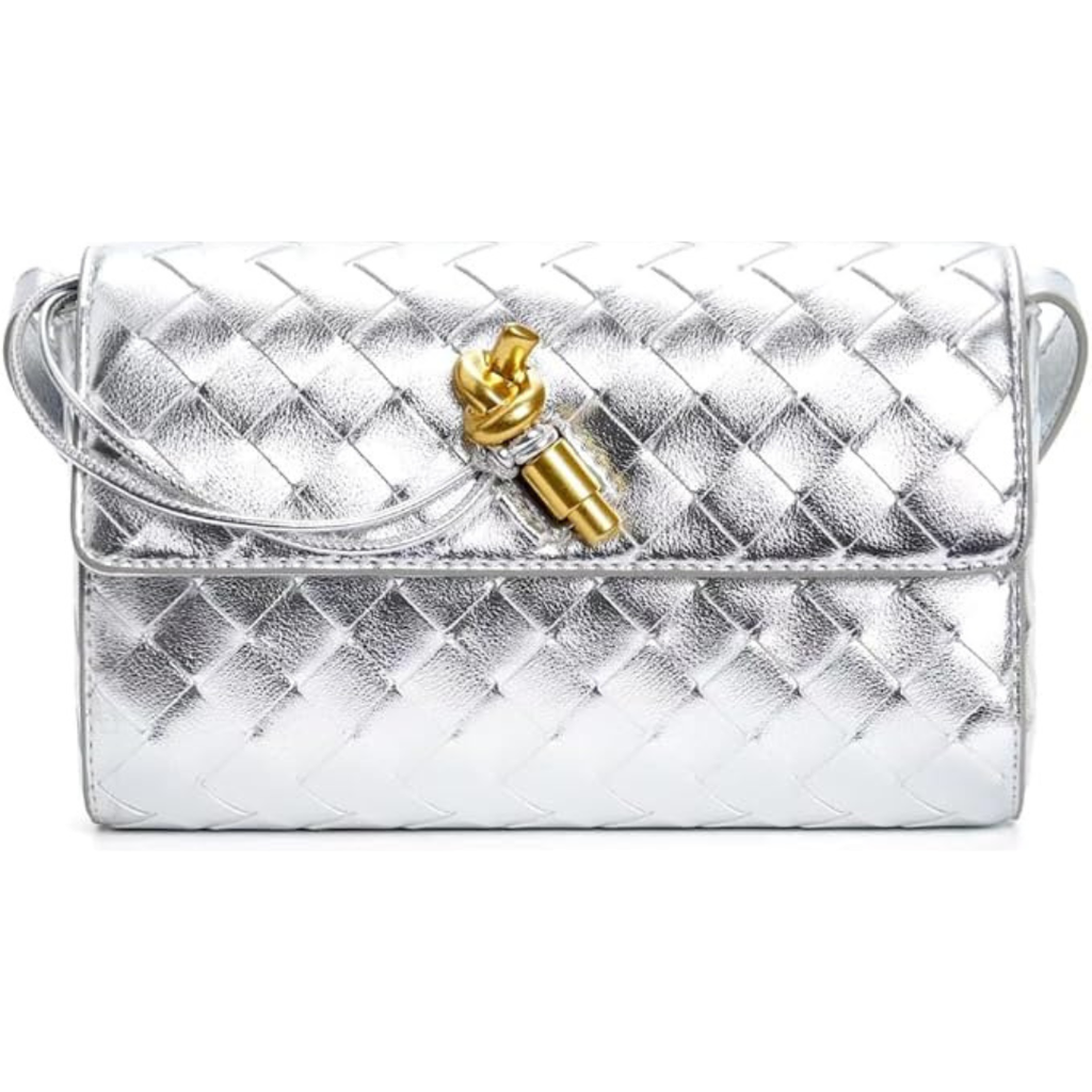 Nora | Bolso bandolera de piel trenzado Elegante