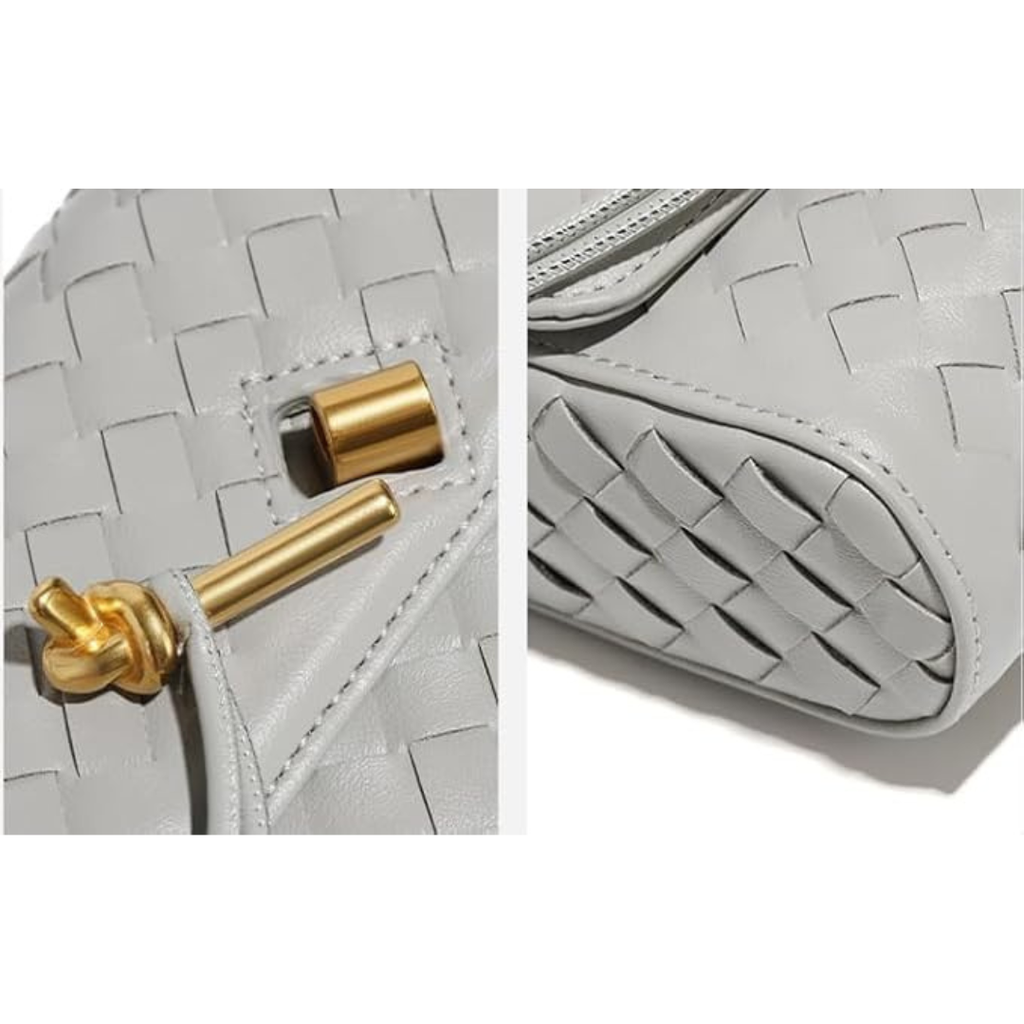 Nora | Bolso bandolera de piel trenzado Elegante