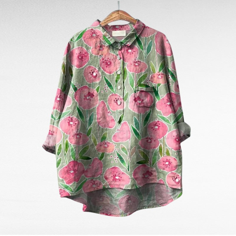 Silamora® | Classic Blouse with Floral Print