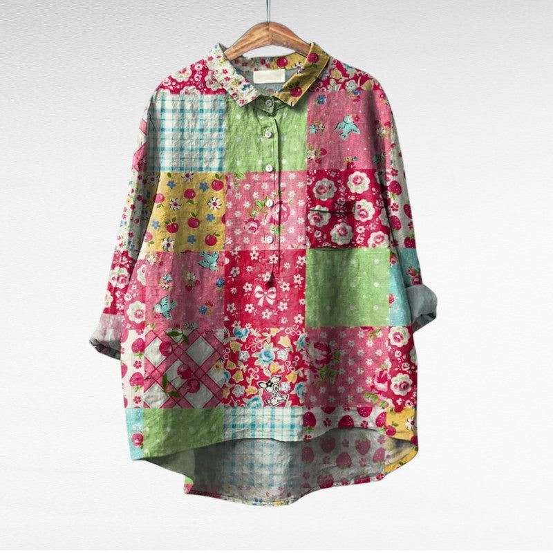 Silamora® | Classic Blouse with Floral Print