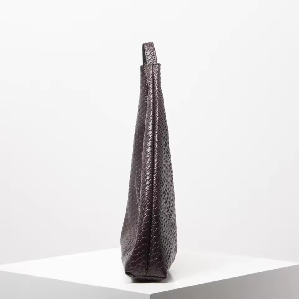 Bolso de mano trenzado vintage para mujer