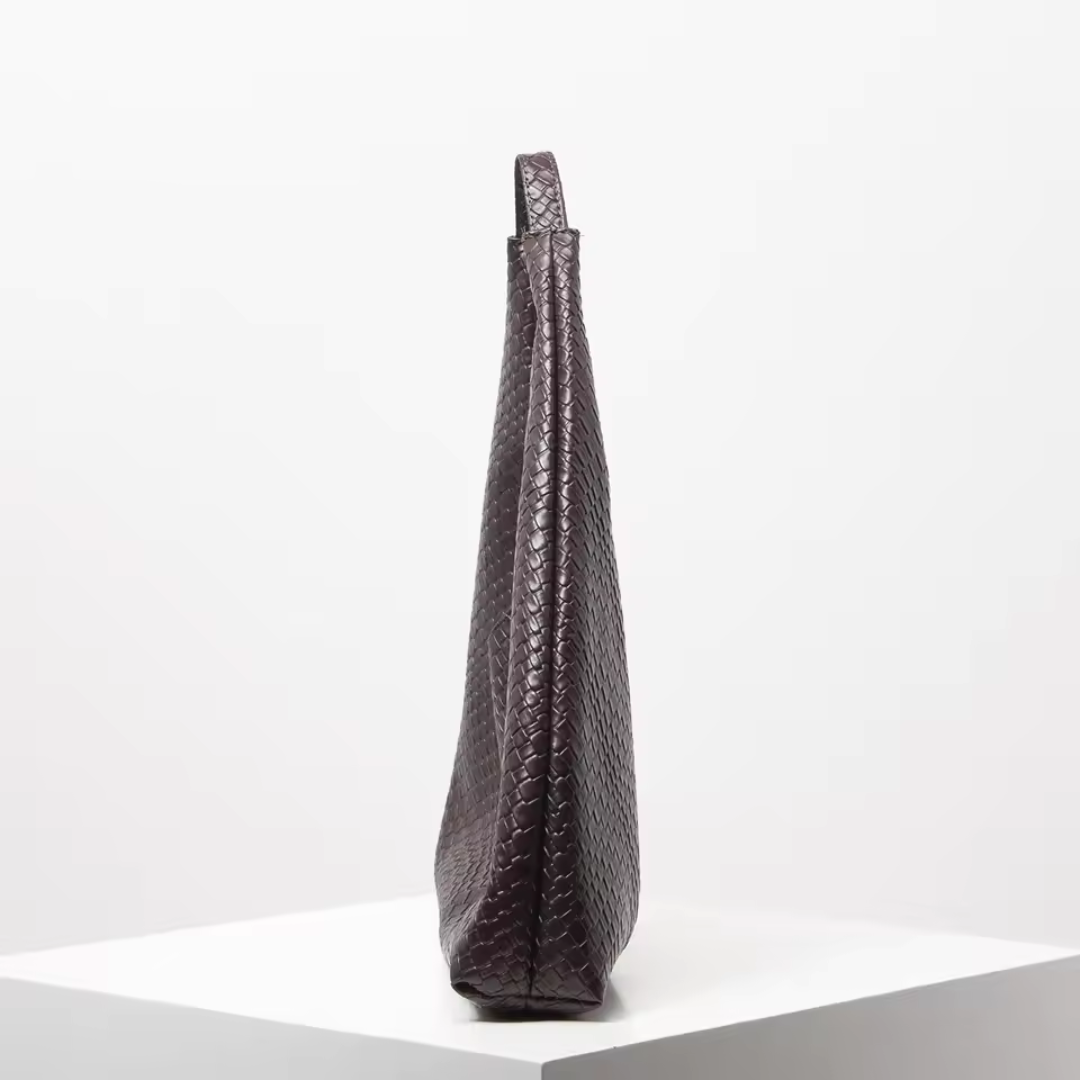 Bolso de mano trenzado vintage para mujer