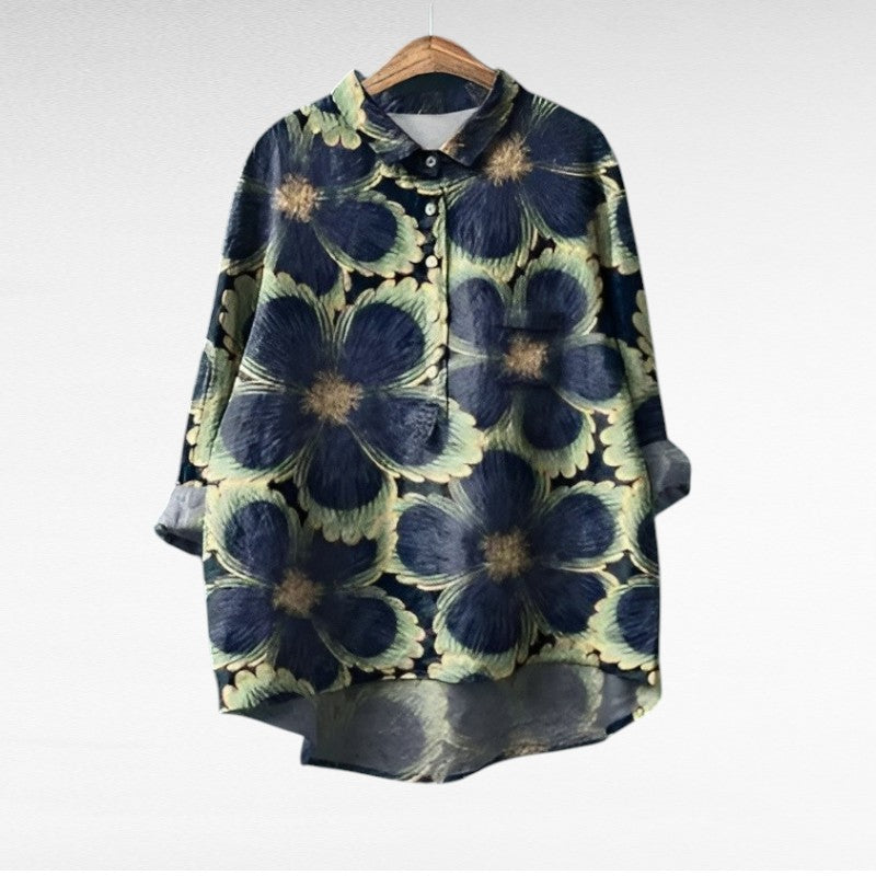 Silamora® | Classic Blouse with Floral Print