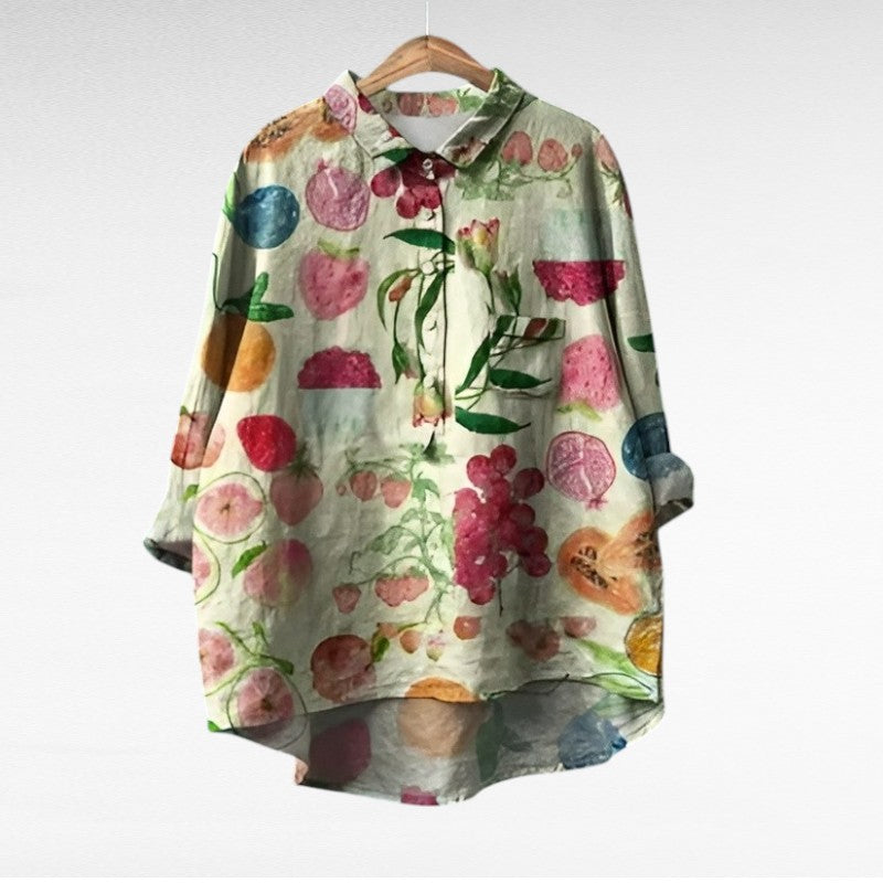 Silamora® | Classic Blouse with Floral Print