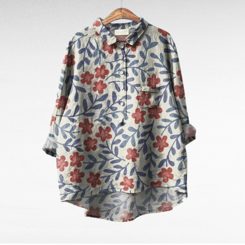 Silamora® | Classic Blouse with Floral Print