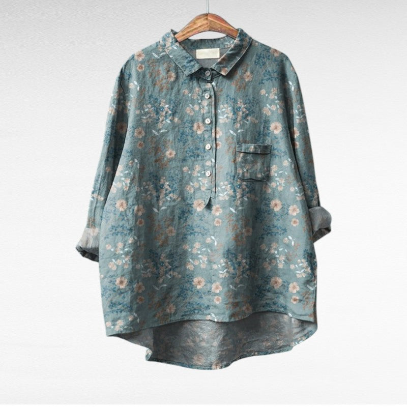 Silamora® | Classic Blouse with Floral Print