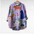 Silamora® | Exclusive Women's Blouse with Dog Print