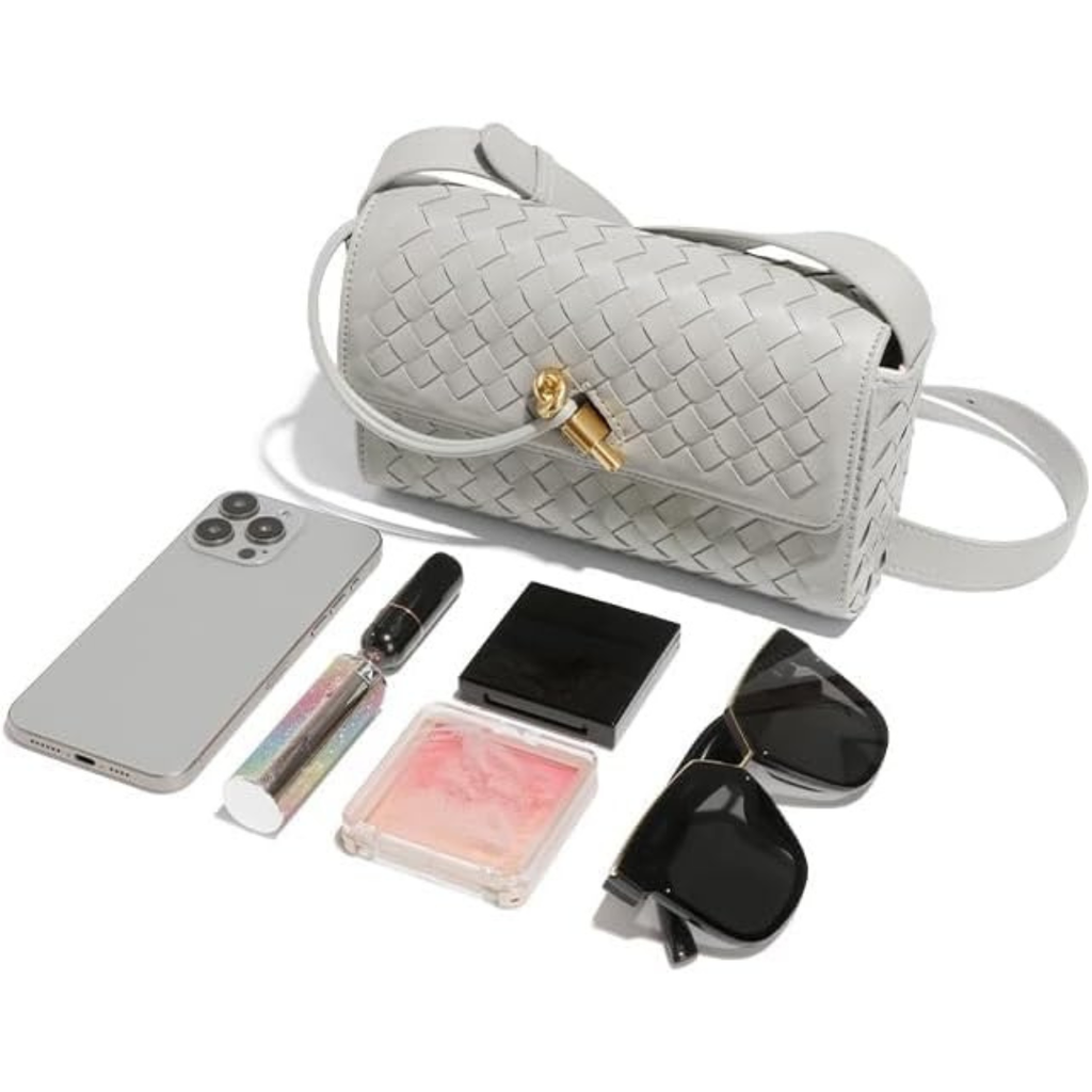 Nora | Bolso bandolera de piel trenzado Elegante