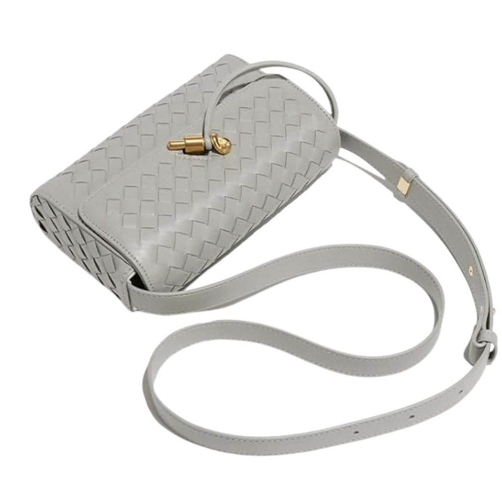 Nora | Bolso bandolera de piel trenzado Elegante