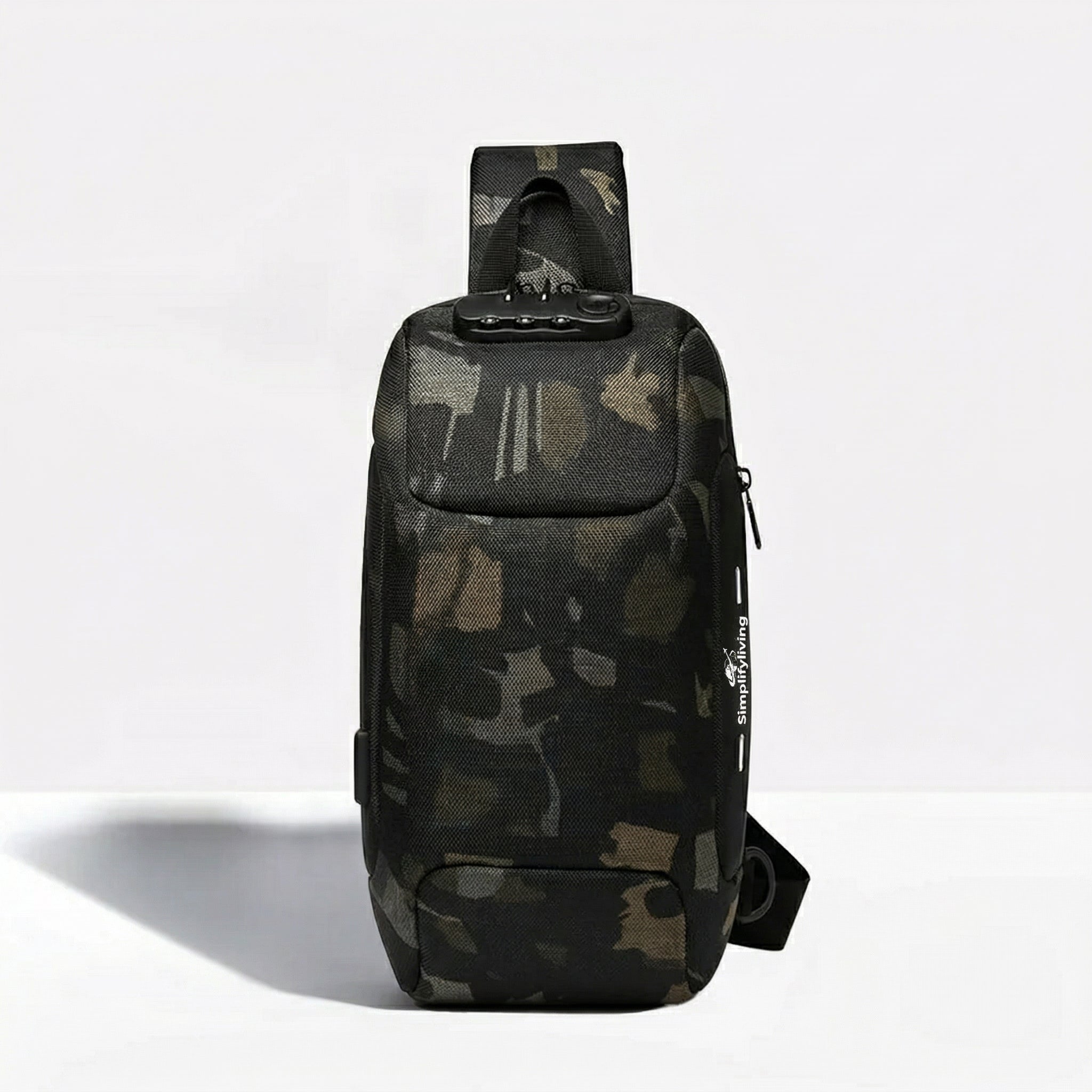 Bolso bandolera antirrobo con puerto de carga