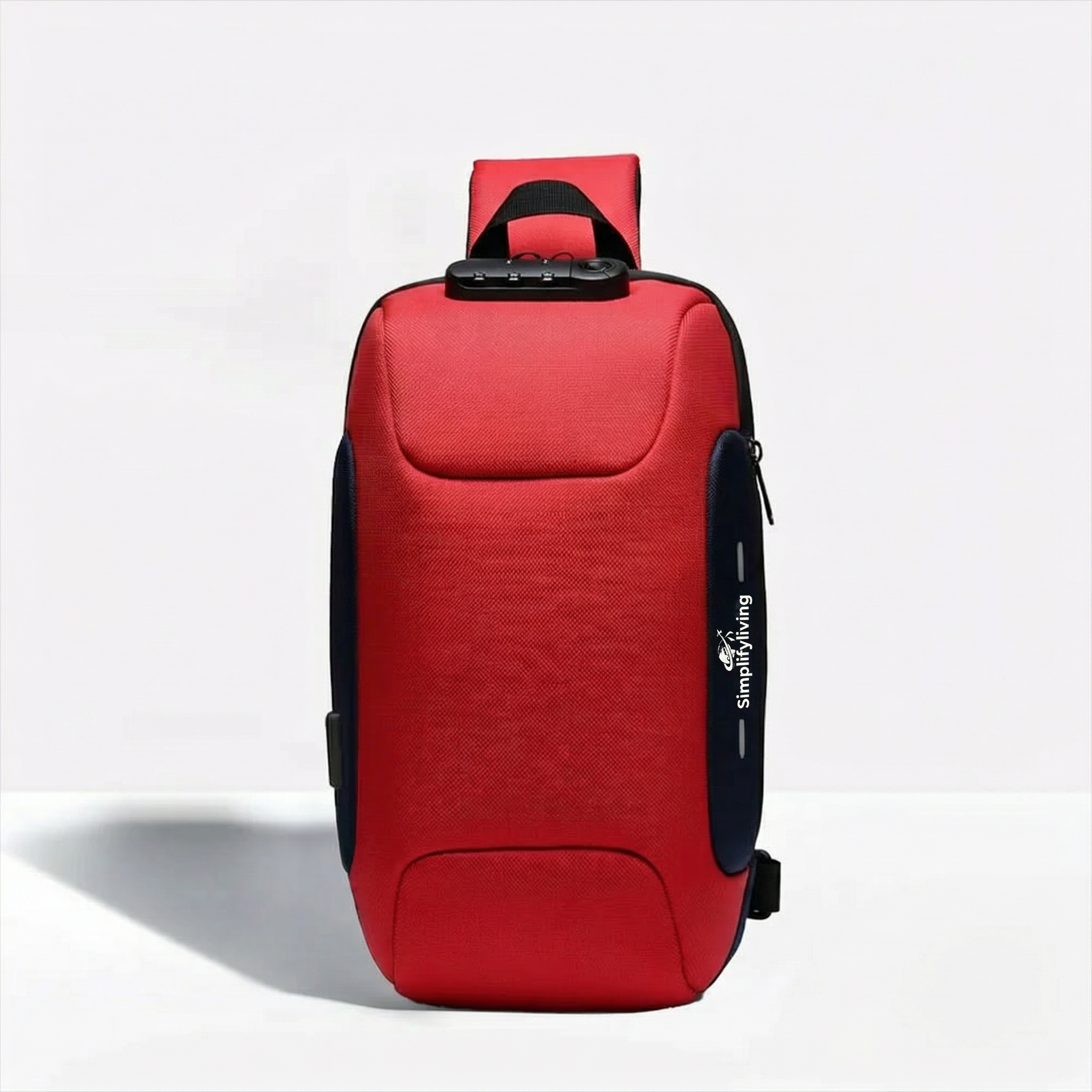 Bolso bandolera antirrobo con puerto de carga