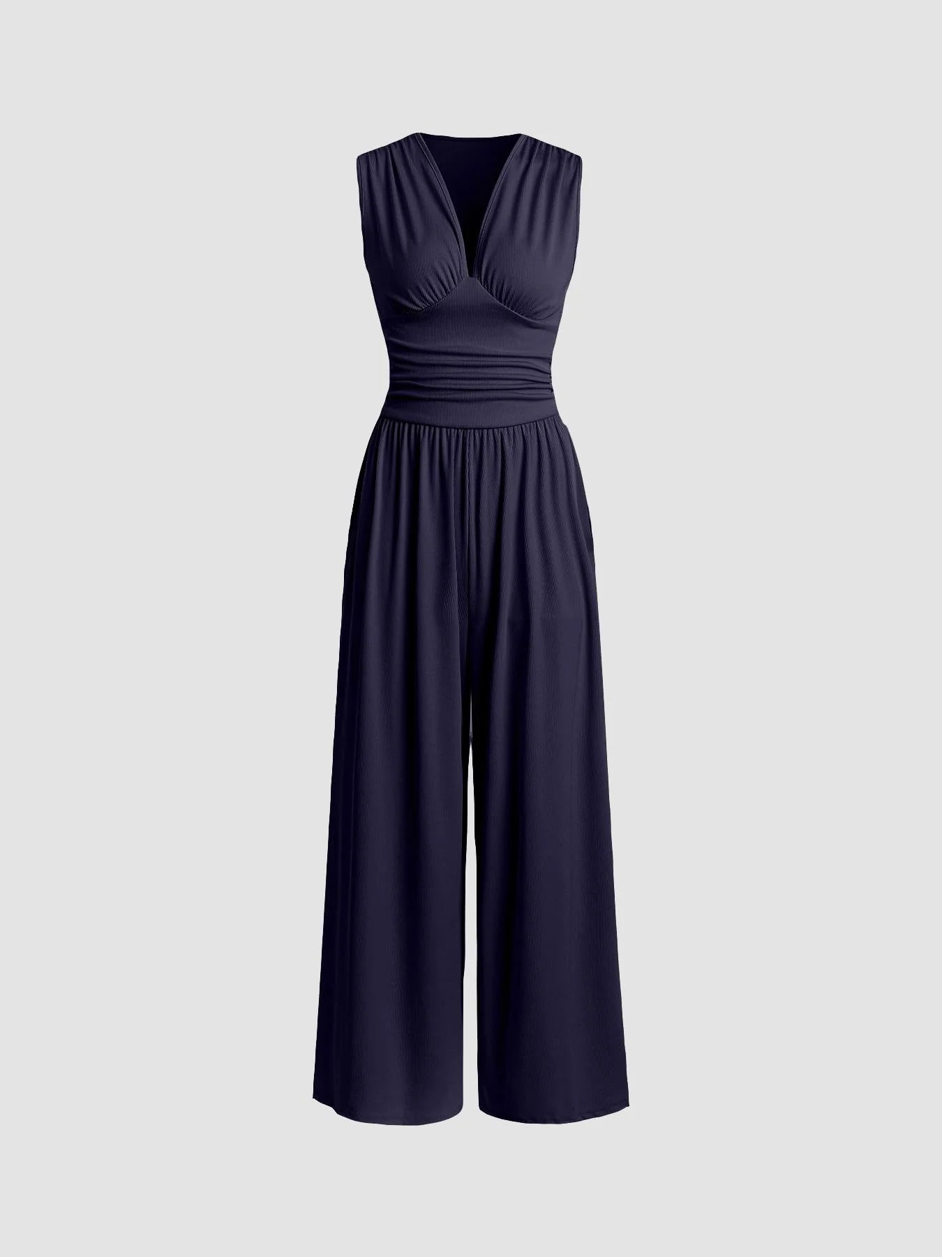 CHARITY – Elegante mono sin mangas de pierna ancha