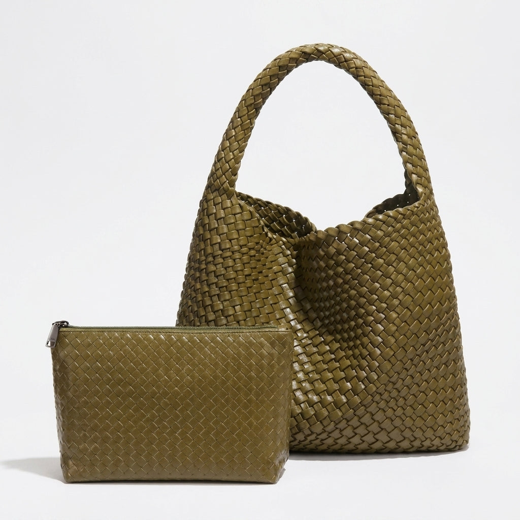 Milán | Bolso y Cartera de tejido trenzado