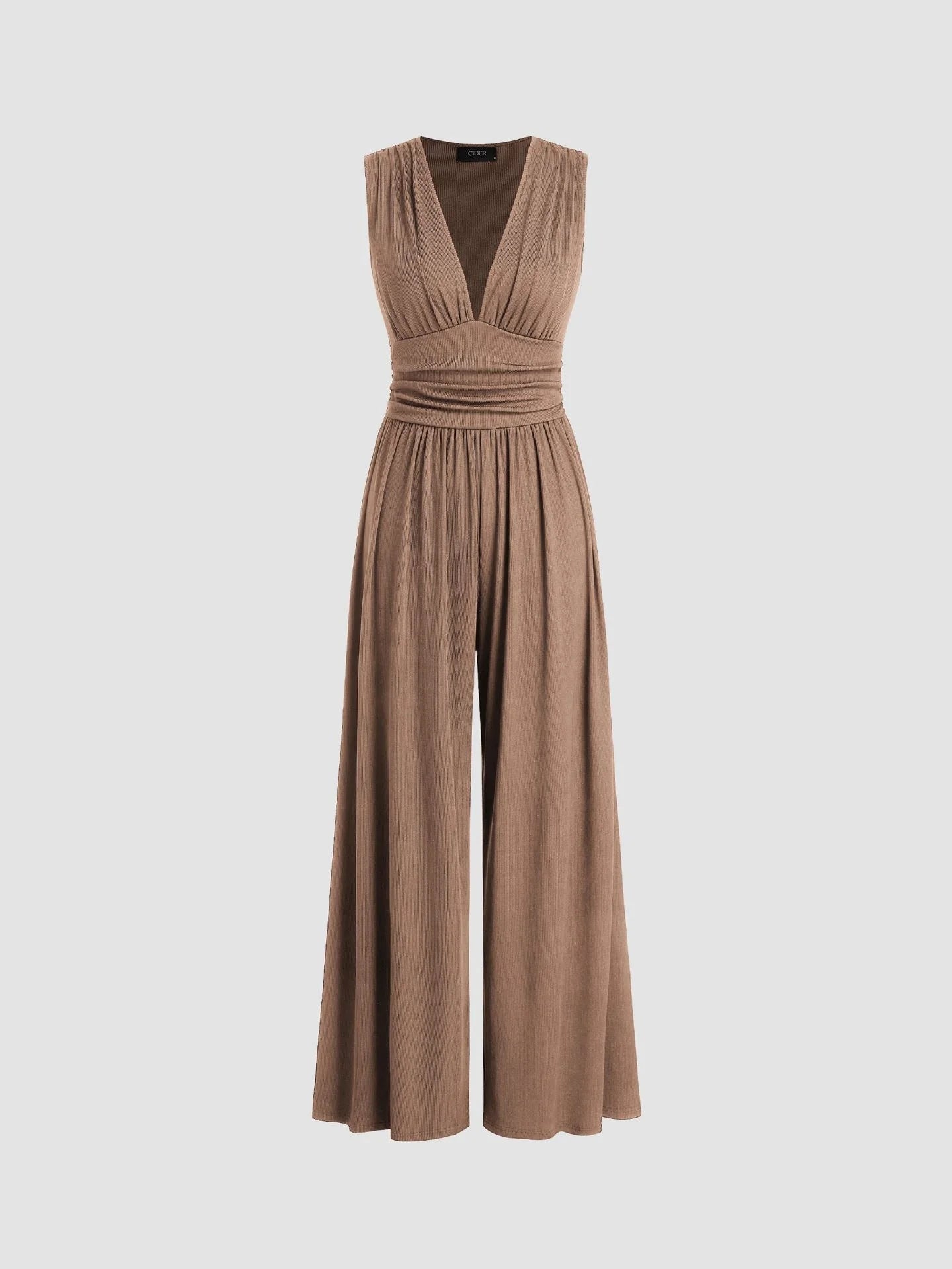 CHARITY – Elegante mono sin mangas de pierna ancha