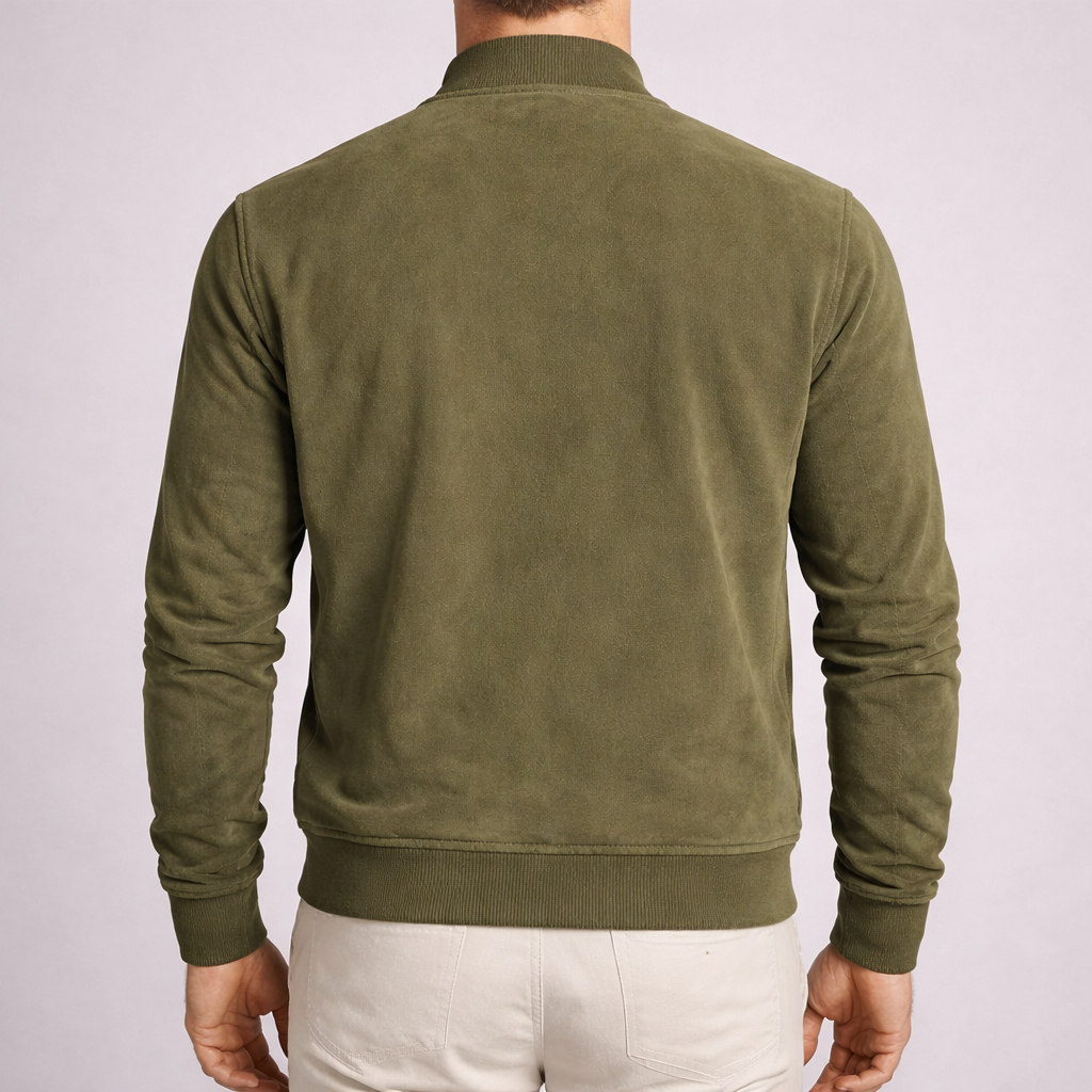 Selamora® Suede Bomber Jacket