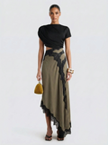 OLIVE | Conjunto Top y Falda Maxi de Encaje Edición Limitada
