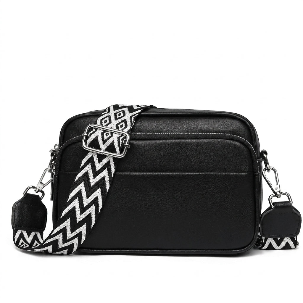 Set Selamora | Bandolera + Bolso de cuero con 3 correas intercambiables