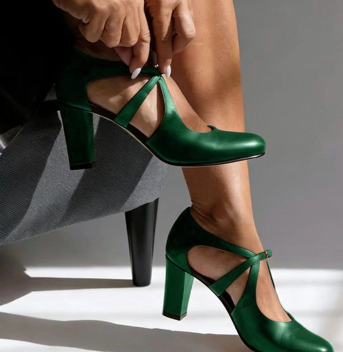 Camille™ | Tacones de cuero elegantes y cómodos