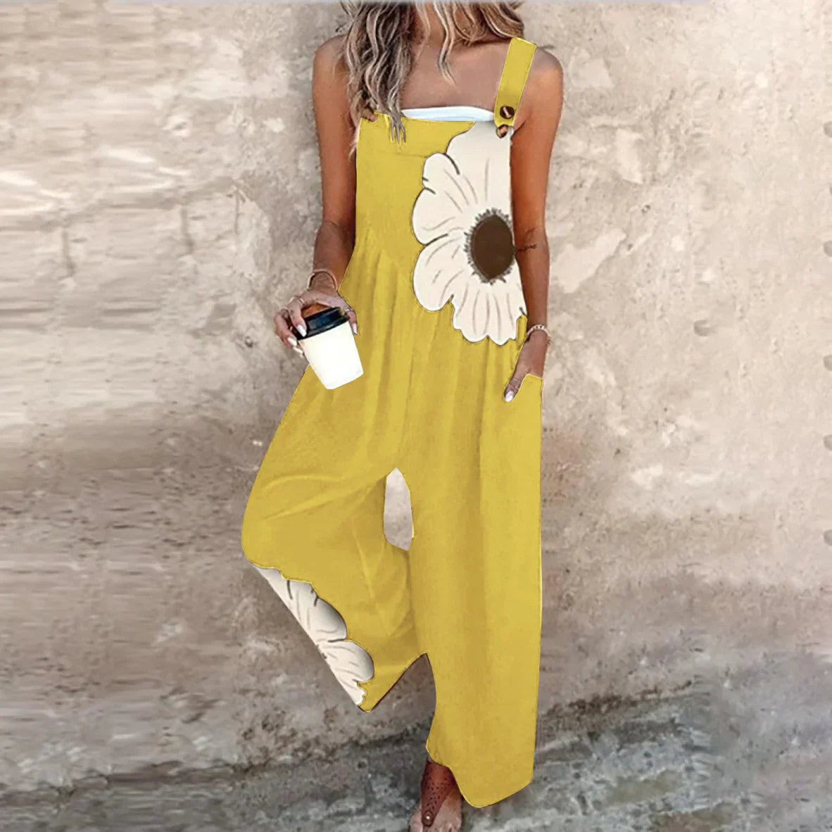 Lucía - Overol estampado cómodo