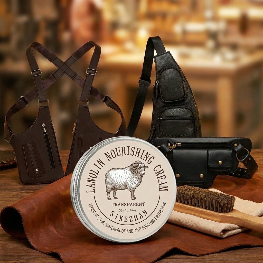Nourishing lanolin wax – Repairs and protects bags, shoes, and jackets