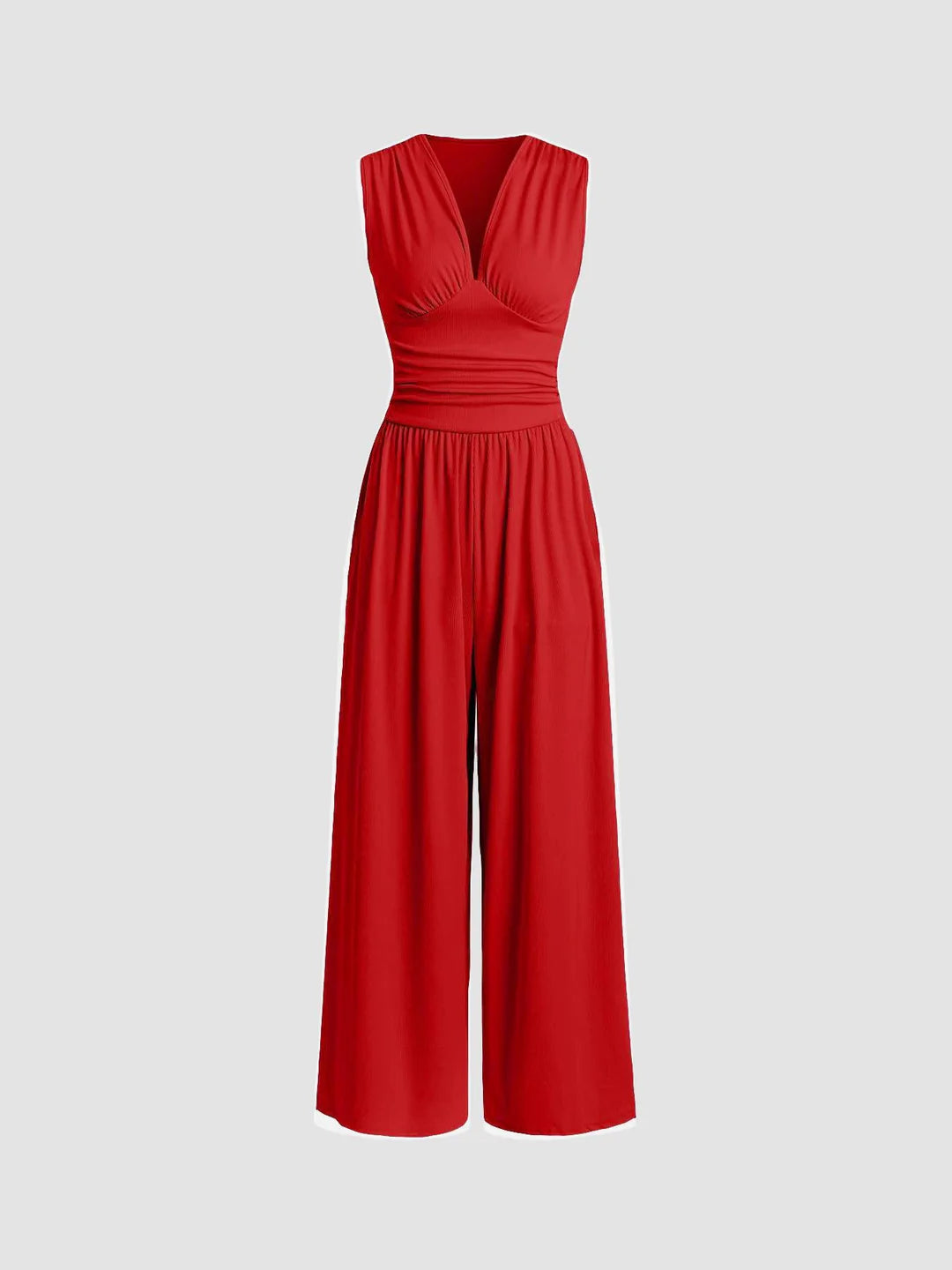 CHARITY – Elegante mono sin mangas de pierna ancha