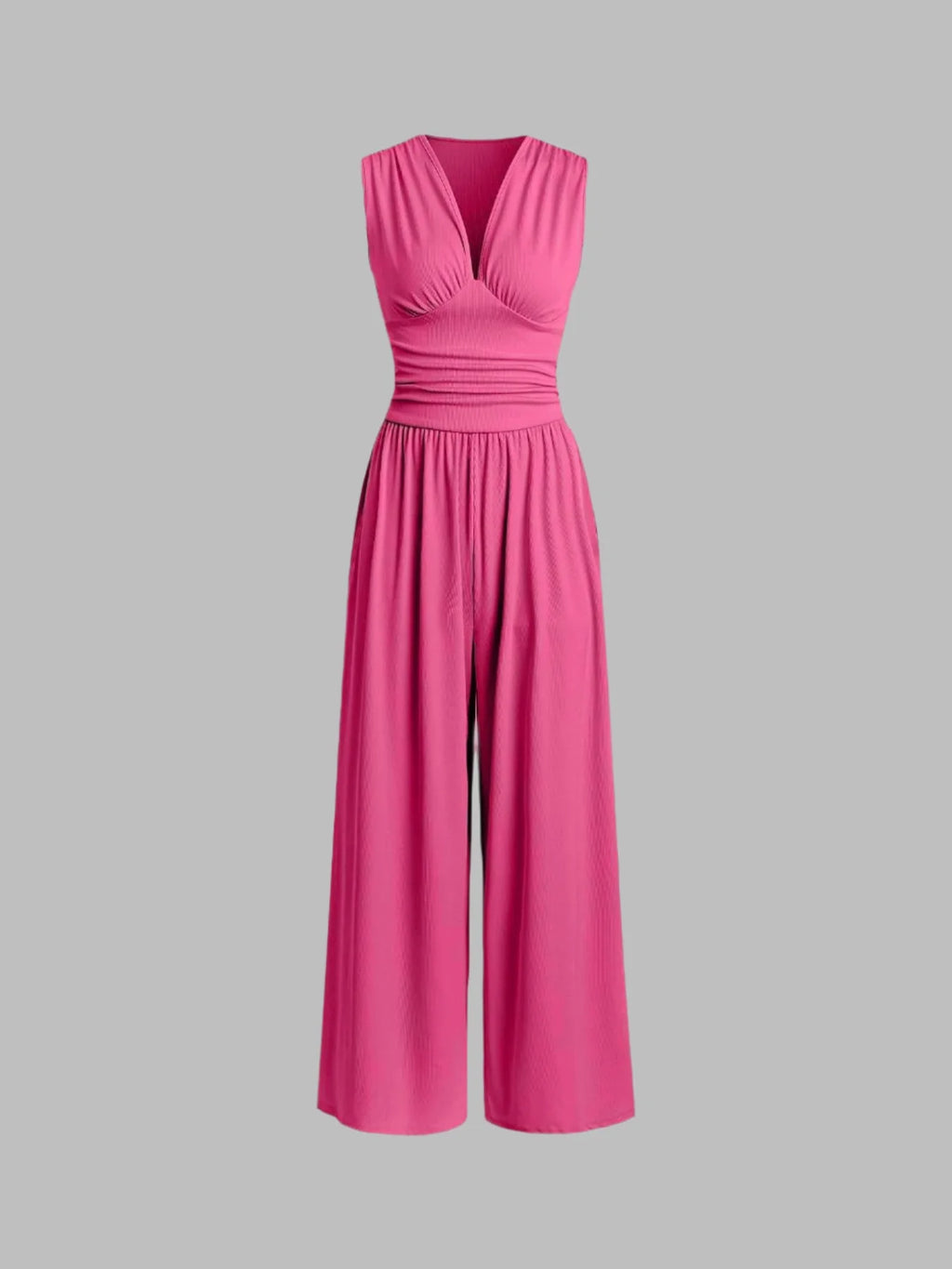 CHARITY – Elegante mono sin mangas de pierna ancha