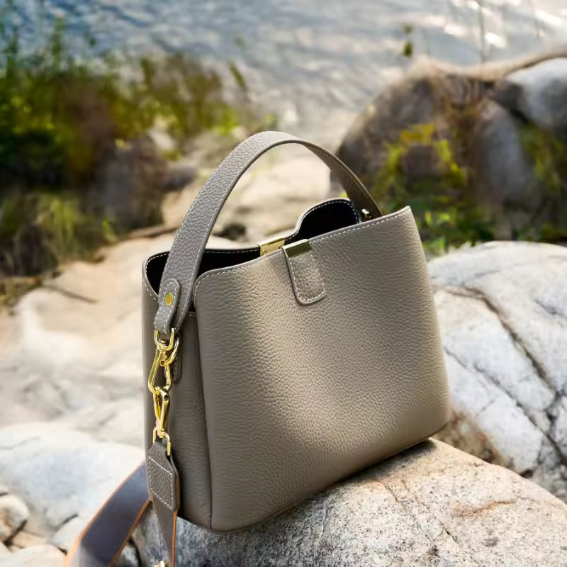 Elena | Bolso de cuero con 3 correas intercambiables