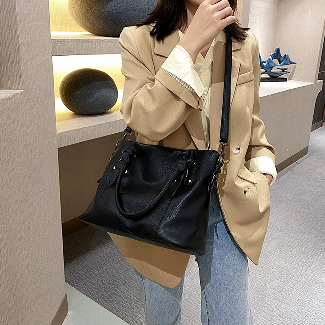 Bolso Bandolera con Bolsillo Exterior y Cartera Incluida