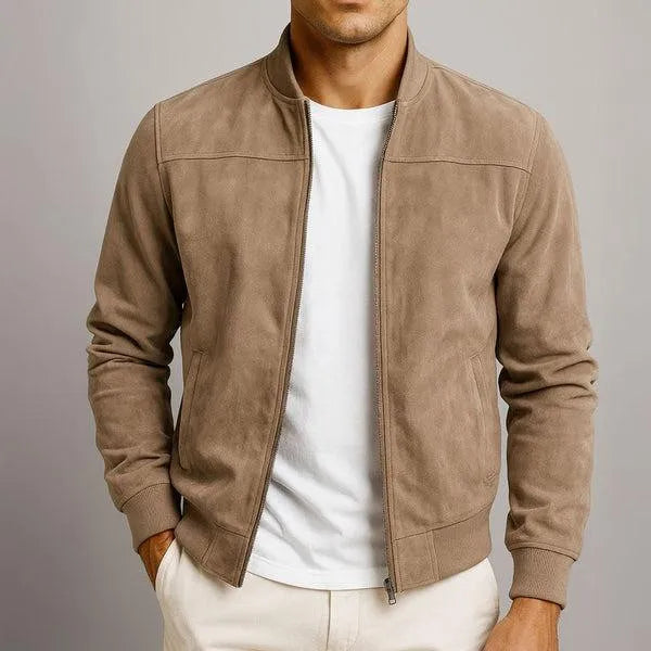 Selamora® Suede Bomber Jacket