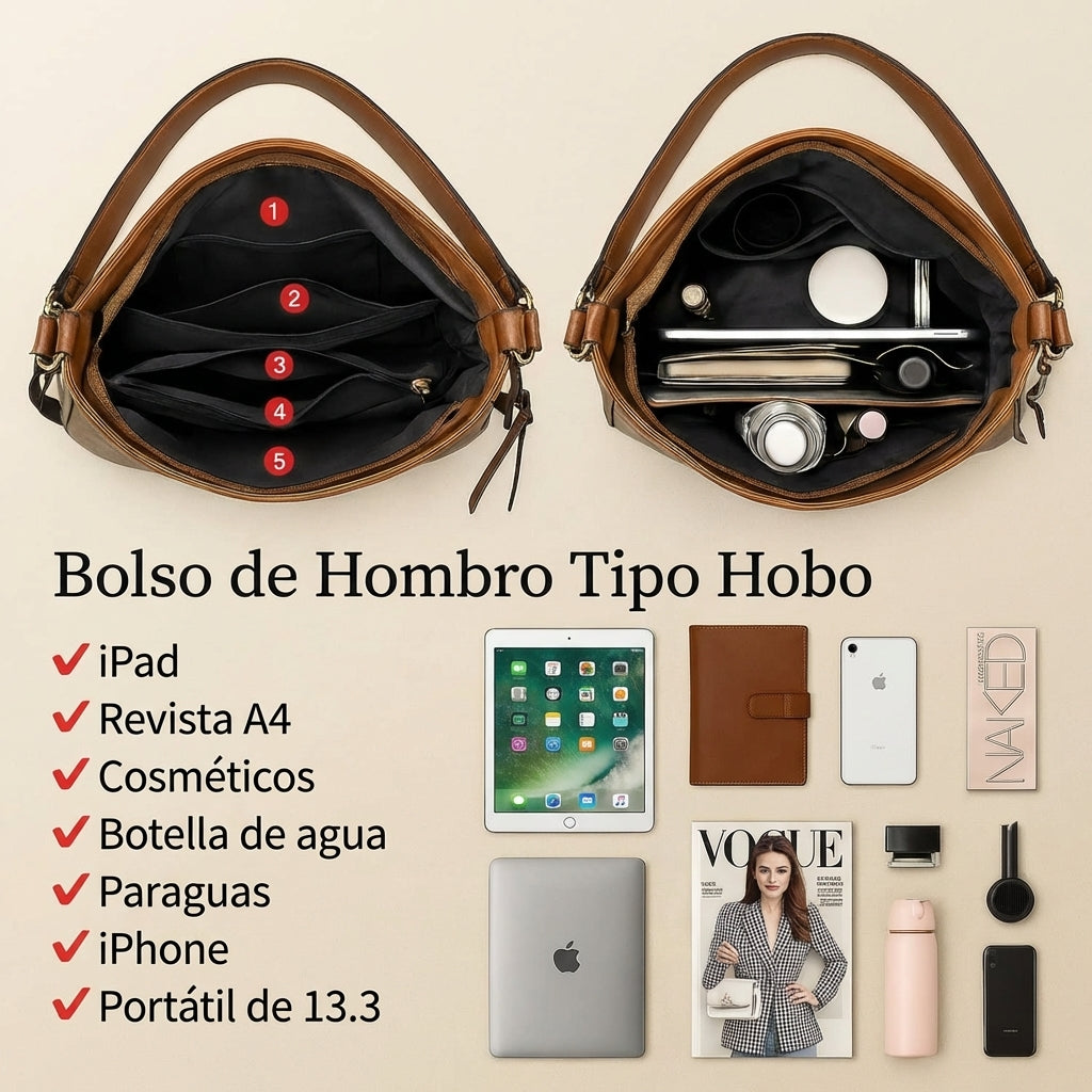 Luxury Handbag with Anti-theft + FREE Wallet