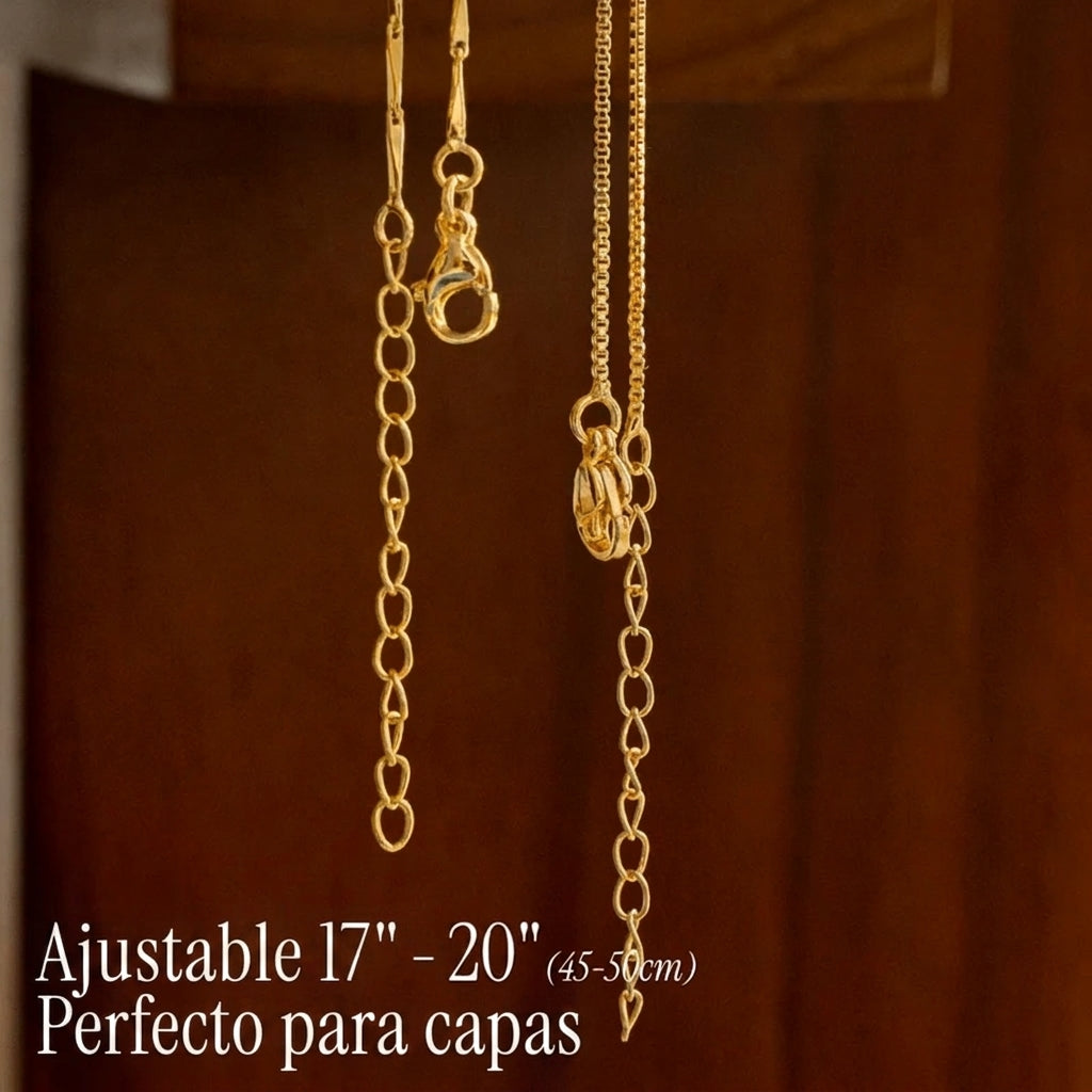 Selamora® | Collares con iniciales en forma de letra y diamantes de oro de 14k (2 unidades)