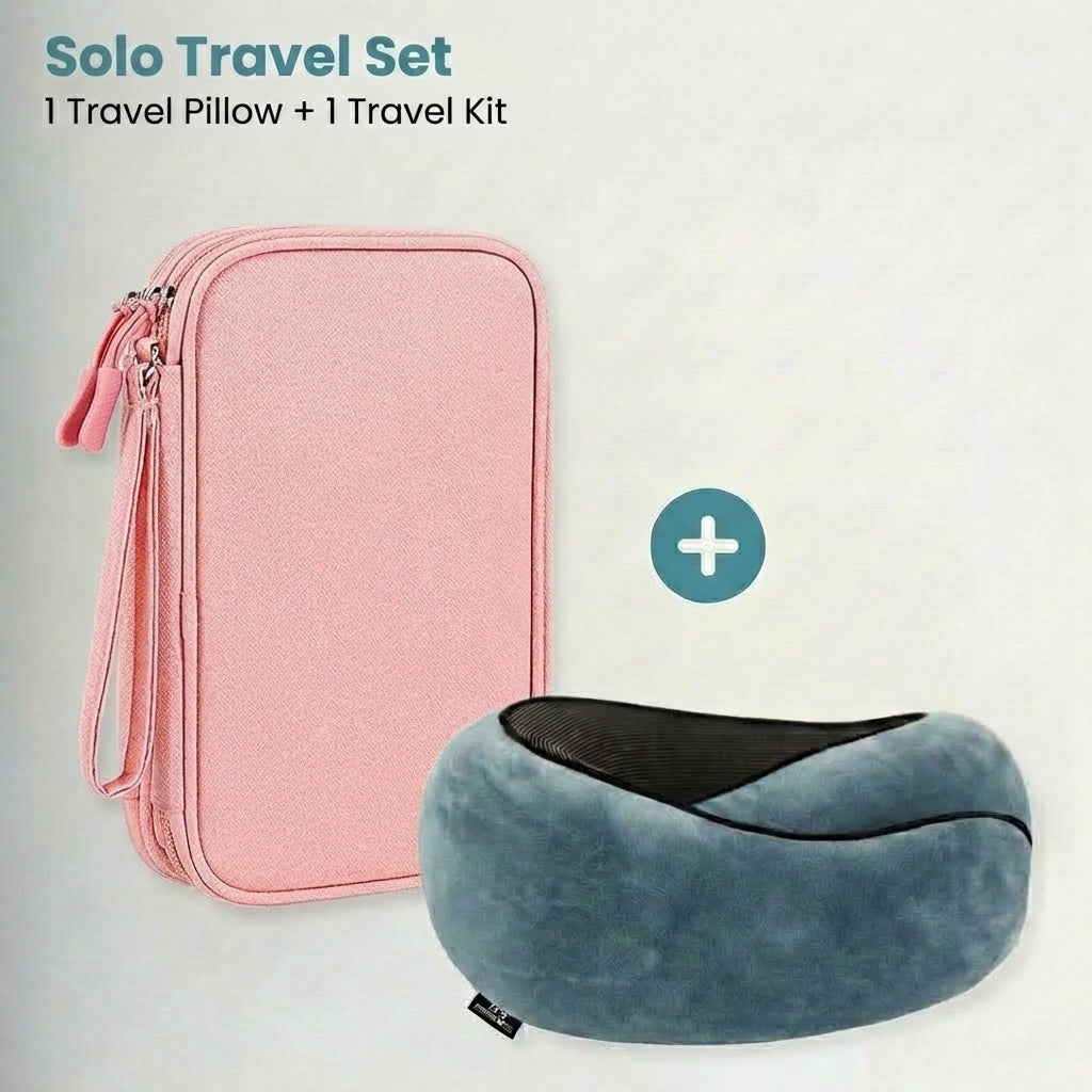 Organized Travel Kit + 360° Pillow