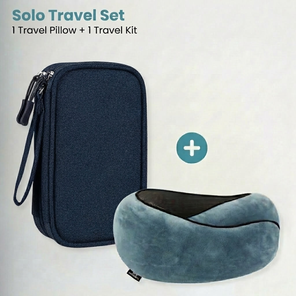 Organized Travel Kit + 360° Pillow
