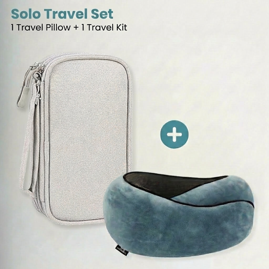 Organized Travel Kit + 360° Pillow