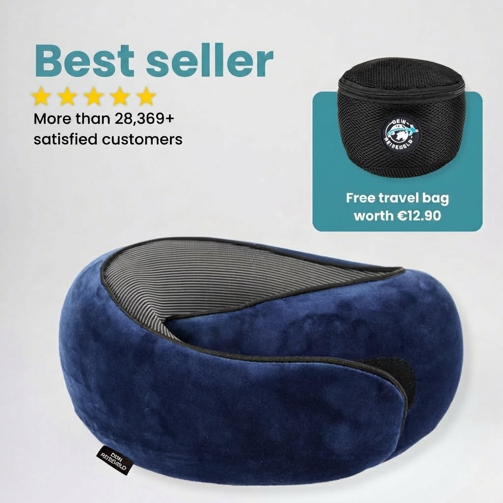 Organized Travel Kit + 360° Pillow
