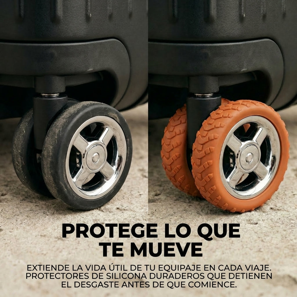 Protectores de ruedas para equipaje