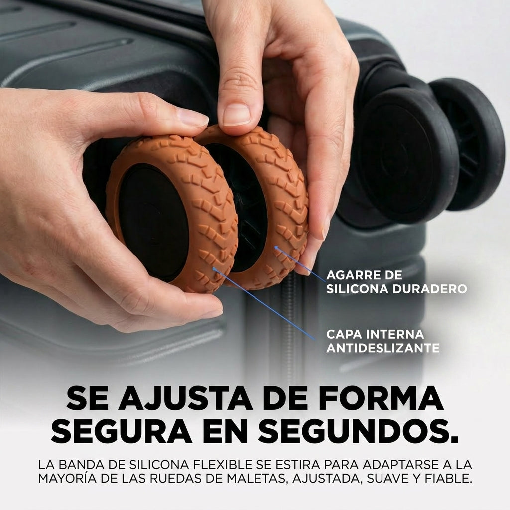 Protectores de ruedas para equipaje