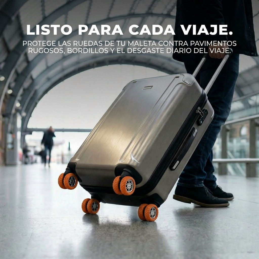 Protectores de ruedas para equipaje