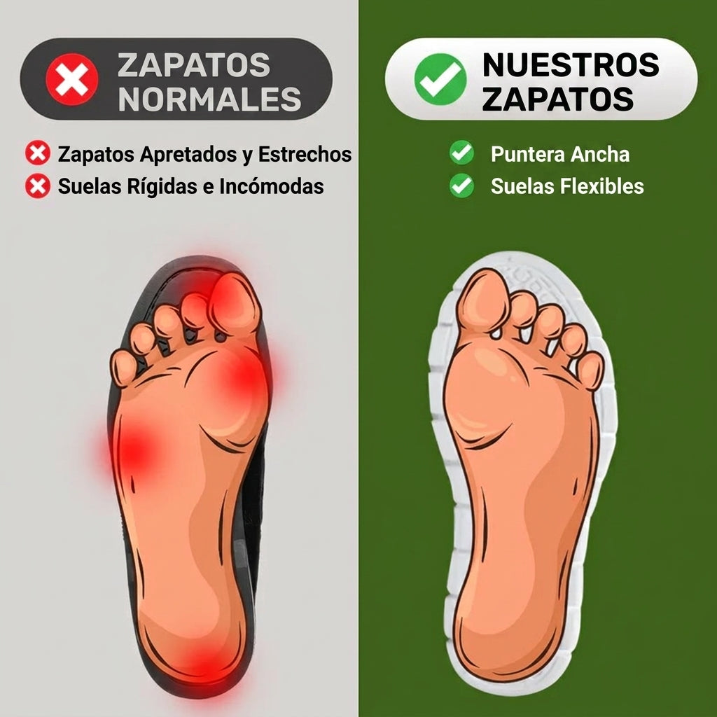 Zapatos Ultra Cómodos Ortopédicos - Compra 1 y Llévate 1 Gratis