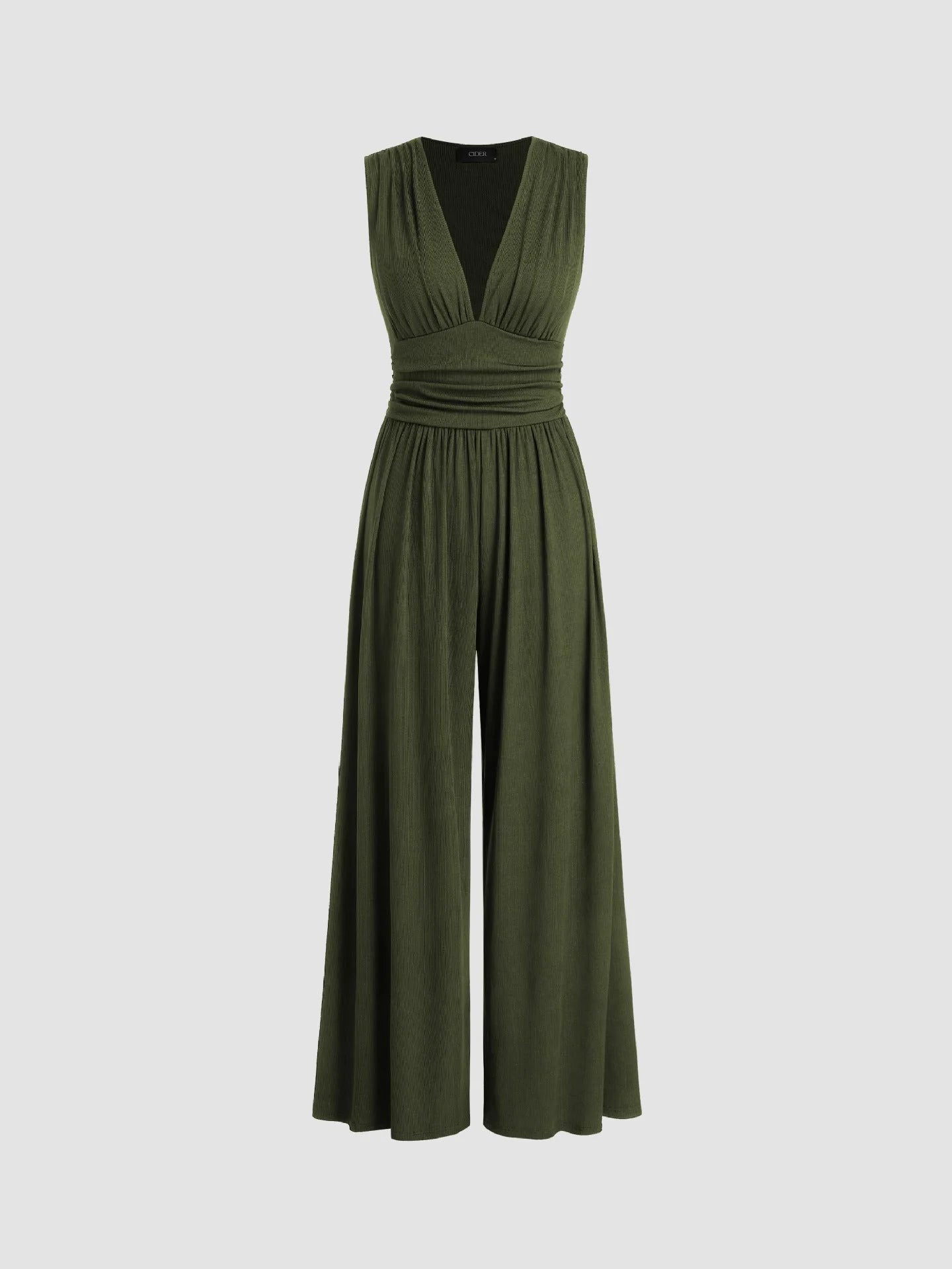 CHARITY – Elegante mono sin mangas de pierna ancha