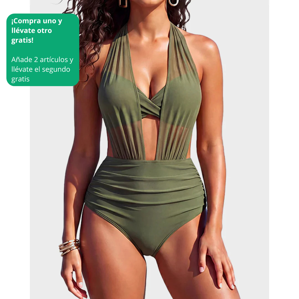Sabine | Bikini de talle alto 2 en 1 con control de abdomen