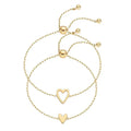Selawell® | Pulsera de corazones a juego
