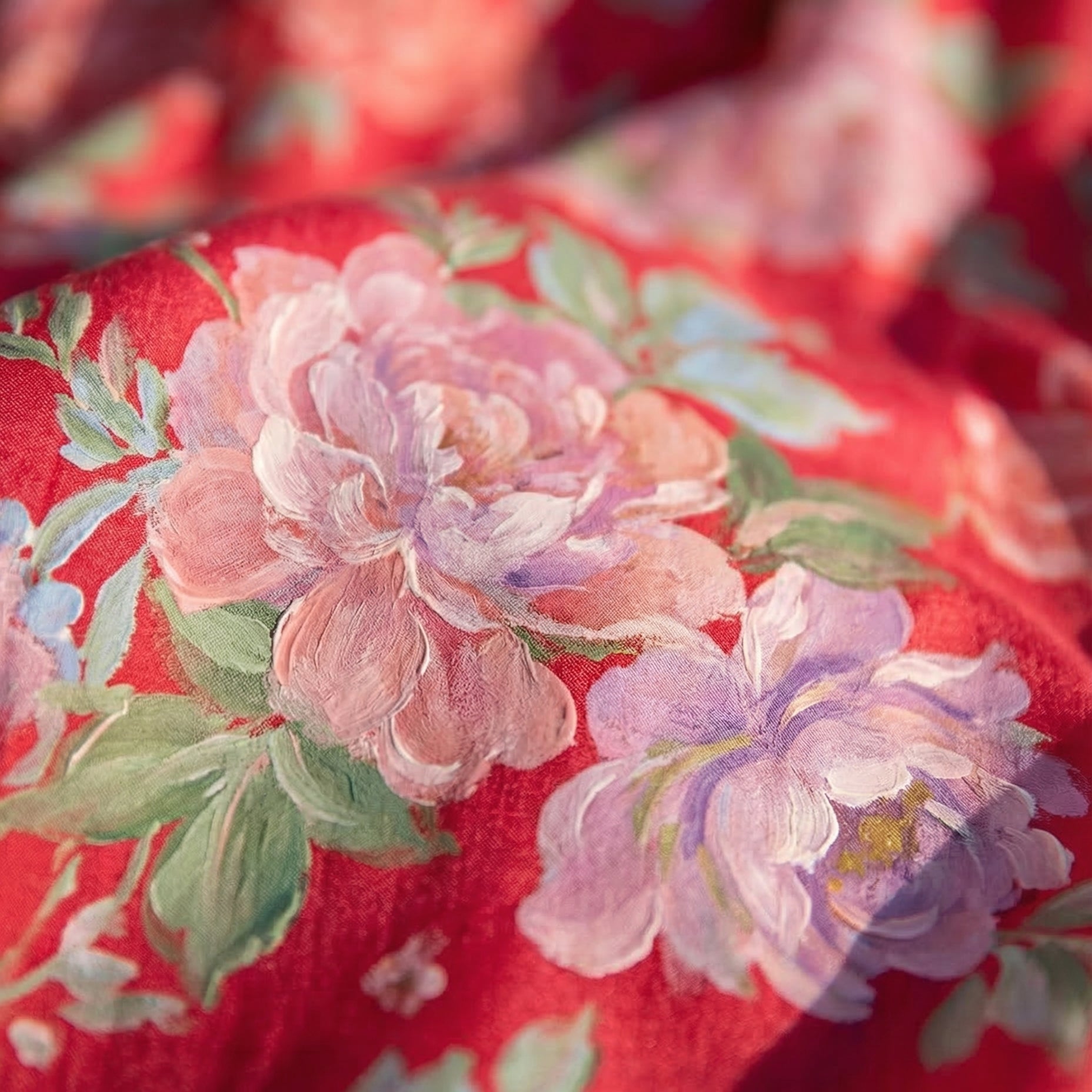 Minelda | Elegant V-neck dress with floral print
